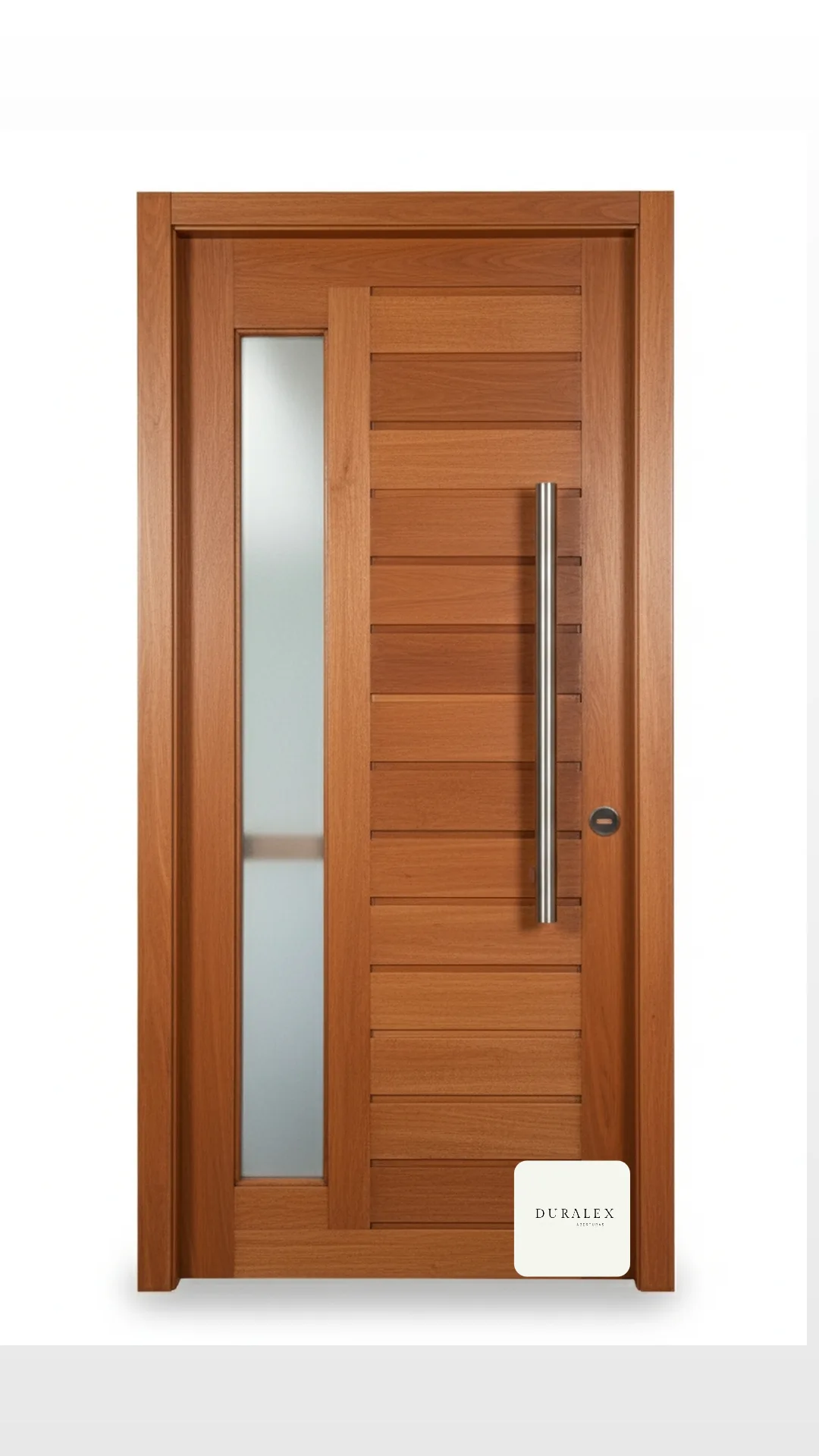 Puerta De Exterior Estilo Moderno Vidrio Lateral