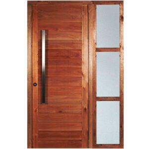 Puerta Estilo Moderno Ciega Con Lateral No Adosado