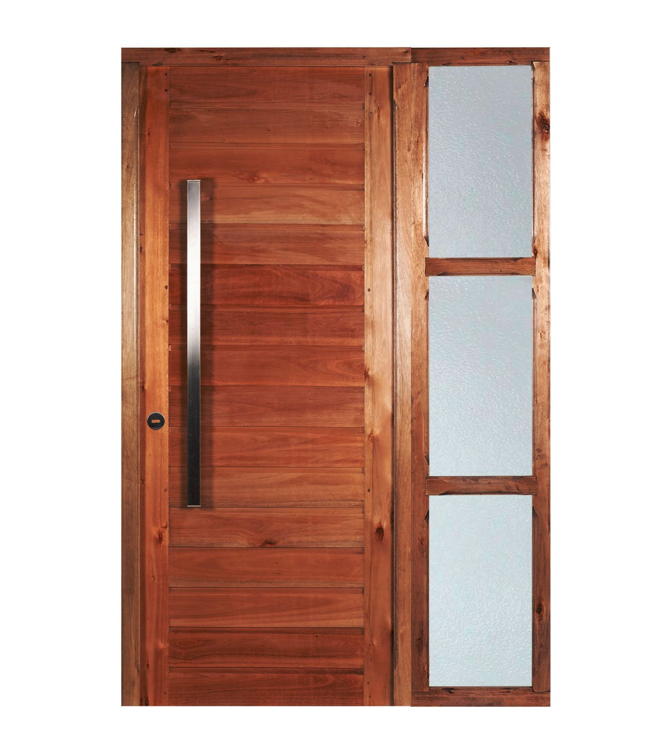 Puerta Estilo Moderno Ciega Con Lateral No Adosado